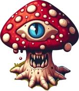 Starved mushroom